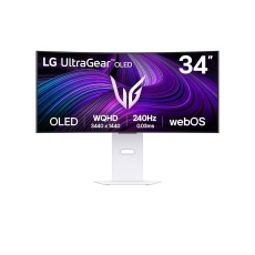LG MT OLED 34" 34GX90SA-W OLED panel, Smart, 3440x1440, 240Hz, 2xHDMI, DP, USB 3.0, nast výška, G-sync