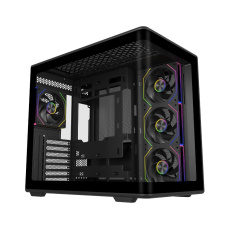 BAZAR - Cooler Master case Elite 600, ATX, Průhledná bočnice, 4x 120mm Fan, Černá - Poškozený obal (Komplet)