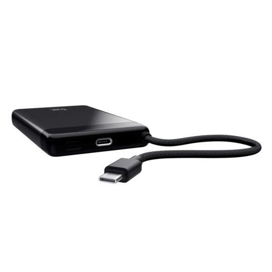 TRUST Powerbanka Fiera, 10000 mAh, S kabelem, 2x USB-C, černá