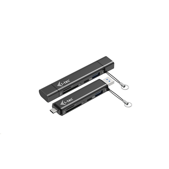 i-tec USB-C/USB-A Dongle SD, TF and 2x USB (1x USB-A, 1x USB-C)