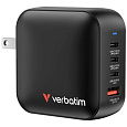 VERBATIM GaN Nabíječka Mini GaN 100W, 3xUSB-C, 1x USB-A, černá