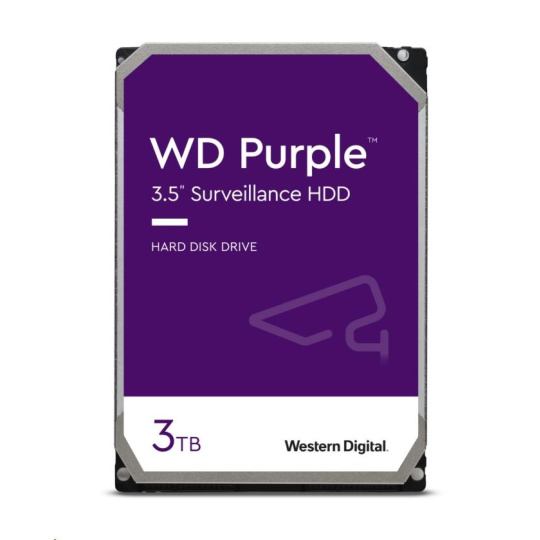 WD PURPLE WD34PURZ 3TB, SATA III 3.5", 128MB, 180MB/s, Low Noise, CMR