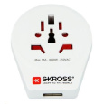 SKROSS cestovní adaptér SKROSS Europe USB pro cizince v ČR, vč. 1x USB 2100mA