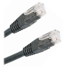 XtendLan patch kábel Cat5E, UTP - 5m, čierny