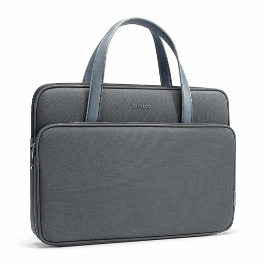 tomtoc Premium Briefcase – 14" MacBook Pro (2021), šedá