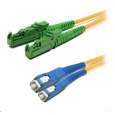 Duplexní patch kabel SM 9/125, OS2, E2000(APC)-SC(PC), LS0H, 1m