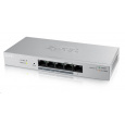 Zyxel GS1005HP 5-portový stolový gigabitový prepínač PoE, 4x PoE+ GbE, PoE 60W