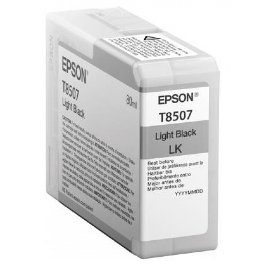 EPSON ink čer ULTRACHROME HD "Kosatka" - Light Black - T850700 (80 ml)