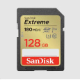 Karta SanDisk SDXC 128 GB Extreme (180 MB/s triedy 10, UHS-I U3 V30)