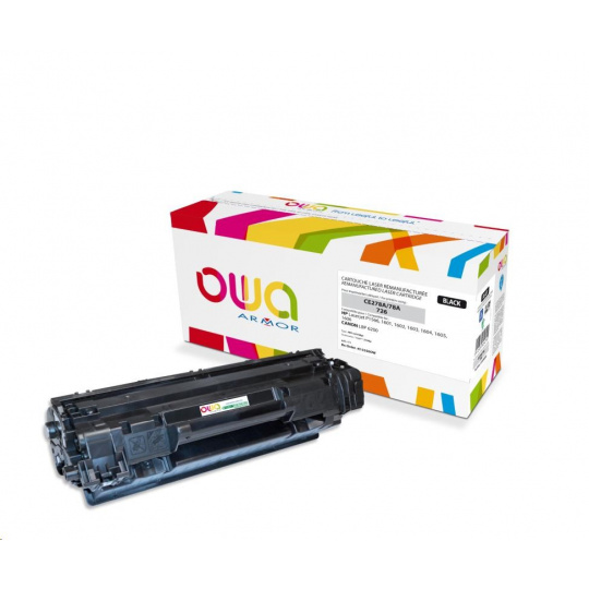 OWA Armor toner pre HP Laserjet P1566, 1601, 2100 strán, CE278A, čierny/čierny