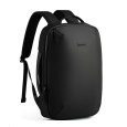 MYBALO ASTON Perfektní volba pro minimalisty s dobrým vkusem  6 ikon: - Nejtenčí batoh - Elegantní - Kapsa na notebook do 15,6" - Kapsa na tablet do 9" - Otevírání o 180 stupňů - USB a USB-C port - Drží tvar - Voděodolný - Skryté kapsy  Elegantní a minimalistický Jedná se o velmi elegantní a minimalistický batoh. S tímto parťákem neuděláte chybu při běžném nošení do města, ani na důležité schůzce.  Tenký batoh MYBALO Aston je batoh s vůbec nejmenší hloubkou z naší nabídky. Díky tomu působí elegantně a minimalisticky, ale i přesto se do něj vejdou všechny vaše nezbytnosti.  Kvalitní voděodolný materiál, dlouhá životnost Kvalitní umělá kůže zajišťuje trvanlivost a odolnost batohu proti vodě a opotřebení. MYBALO Aston tak bude vaším společníkem opravdu dlouho.  Drží tvar Batoh si zachovává svůj tvar také v případě, že jej budete mít úplně prázdný.  Vestavěný USB a USB-C port Nabíjejte svá elektronická zařízení kdekoli a kdykoli díky vestavěnému USB a USB-C portu.  Popruh k uchycení na kufr Cestujte pohodlně. Kdykoli chcete mít volná záda, jednoduše připevněte batoh na rukojeť svého kufru.  Pohodlné polstrování Užijte si komfortní nošení díky kvalitnímu a prodyšnému polstrování ramenních popruhů a zádové části.  Další praktické kapsy Zorganizujte si pohodlně a snadno své věci díky množství vychytaných kapes.  Skryté kapsy V zádové části a na ramenním popruhu najdete skryté kapsy pro bezpečné uložení cenností.  Vnitřní kapsy Vnitřní kapsy slouží pro snadnou organizaci všech vašich věcí.  Přední kapsa Přední kapsa je určena pro věci, které chcete mít rychle a snadno po ruce.  Parametry: - Rozměry: 46 x 30 x 9 cm - Objem: 11 l - Hmotnost: 1,19 kg - Kapsa na notebook: Ano (do vel. 15,6") - Kapsa na tablet: Ano (do vel. 9") - USB port: Ano - Voděodolnost: Ano - Hlavní materiál: Ekokůže + Polyester - Podšívka: Polyester - Barva: Černá