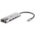 Rozbočovač D-Link DUB-M520 5 v 1 USB-C s rozhraním HDMI/Ethernet a funkciou Power Delivery