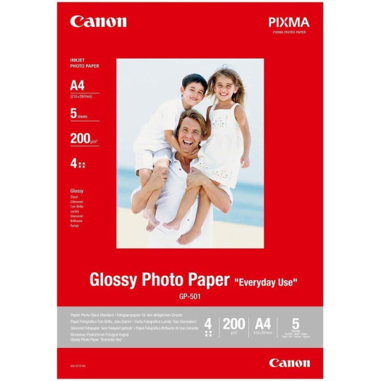 Canon PAPIER GP-501 A4 5 SH (lesklý fotopapier A4 , 5 listov)