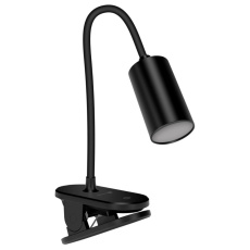 CONNECT IT Stolní LED lampa CLIP 2 s klipem, černá