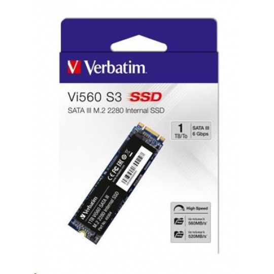 VERBATIM SSD Vi560 S3 M.2 256 GB SATA III, W 560/ R 520 MB/s