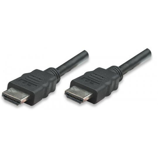MANHATTAN HDMI kábel s Ethernetom, HEC, ARC, 3D, 4K, tienený, 15 m, čierny
