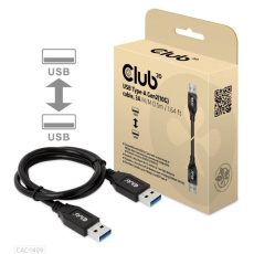 Club3D Kabel USB 3.2 Gen2 Typ-A, 3A M/M, 50 cm