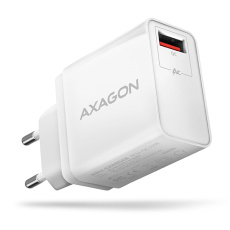 AXAGON ACU-QC19W, QC nabíjačka do siete 19W, 1x port USB-A, QC3.0/AFC/FCP/SMART, biela