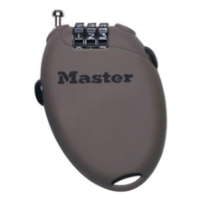 Master Lock Zatahovací kabelový zámek 4603EURD - hnědý Master Lock Zatahovací kabelový zámek 4603EURD - hnědý