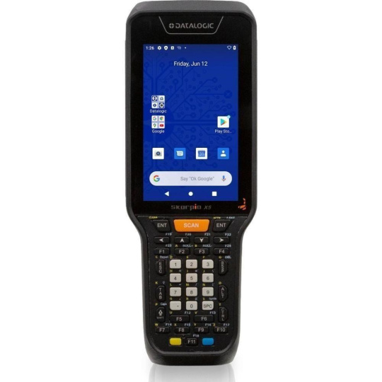 Datalogic Skorpio X5, 2D, MR, BT, Wi-Fi, NFC, Func. Num., Gun, kit (USB), GMS, ext. bat., Android