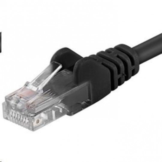 PREMIUMCORD Patch kábel UTP RJ45-RJ45 CAT5e 7m čierny