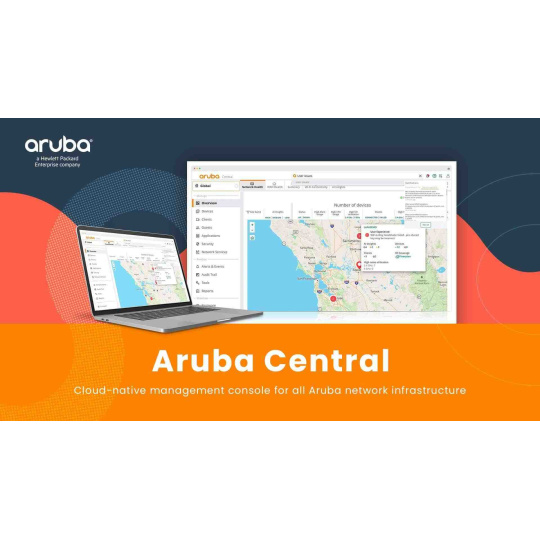 Aruba Central WLAN Gateway Foundation 5 year Subscription E-STU