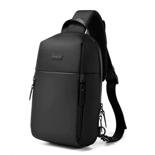 MYBALO ASTON Perfektní volba pro minimalisty s dobrým vkusem  6 ikon: - Nejtenčí batoh - Elegantní - Kapsa na notebook do 15,6" - Kapsa na tablet do 9" - Otevírání o 180 stupňů - USB a USB-C port - Drží tvar - Voděodolný - Skryté kapsy  Elegantní a minimalistický Jedná se o velmi elegantní a minimalistický batoh. S tímto parťákem neuděláte chybu při běžném nošení do města, ani na důležité schůzce.  Tenký batoh MYBALO Aston je batoh s vůbec nejmenší hloubkou z naší nabídky. Díky tomu působí elegantně a minimalisticky, ale i přesto se do něj vejdou všechny vaše nezbytnosti.  Kvalitní voděodolný materiál, dlouhá životnost Kvalitní umělá kůže zajišťuje trvanlivost a odolnost batohu proti vodě a opotřebení. MYBALO Aston tak bude vaším společníkem opravdu dlouho.  Drží tvar Batoh si zachovává svůj tvar také v případě, že jej budete mít úplně prázdný.  Vestavěný USB a USB-C port Nabíjejte svá elektronická zařízení kdekoli a kdykoli díky vestavěnému USB a USB-C portu.  Popruh k uchycení na kufr Cestujte pohodlně. Kdykoli chcete mít volná záda, jednoduše připevněte batoh na rukojeť svého kufru.  Pohodlné polstrování Užijte si komfortní nošení díky kvalitnímu a prodyšnému polstrování ramenních popruhů a zádové části.  Další praktické kapsy Zorganizujte si pohodlně a snadno své věci díky množství vychytaných kapes.  Skryté kapsy V zádové části a na ramenním popruhu najdete skryté kapsy pro bezpečné uložení cenností.  Vnitřní kapsy Vnitřní kapsy slouží pro snadnou organizaci všech vašich věcí.  Přední kapsa Přední kapsa je určena pro věci, které chcete mít rychle a snadno po ruce.  Parametry: - Rozměry: 46 x 30 x 9 cm - Objem: 11 l - Hmotnost: 1,19 kg - Kapsa na notebook: Ano (do vel. 15,6") - Kapsa na tablet: Ano (do vel. 9") - USB port: Ano - Voděodolnost: Ano - Hlavní materiál: Ekokůže + Polyester - Podšívka: Polyester - Barva: Černá