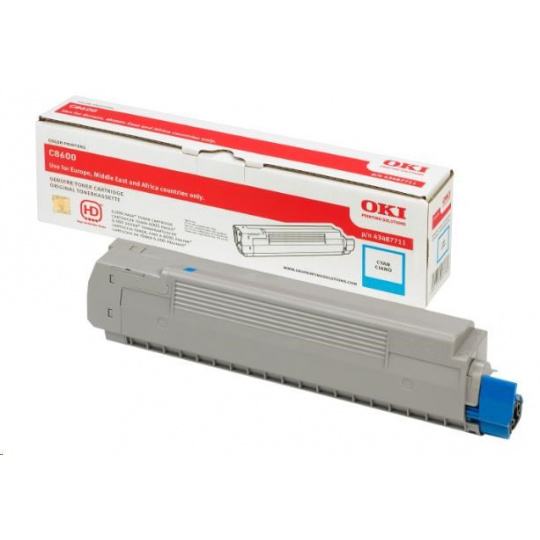 Oki Toner Cyan pre C8600 (6.000 strán)