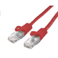 C-TECH kabel patchcord Cat6, UTP, červený, 5m