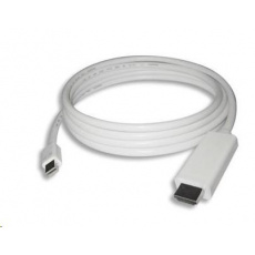 Kábel PREMIUMCORD Mini DisplayPort - HDMI 1 m, biely