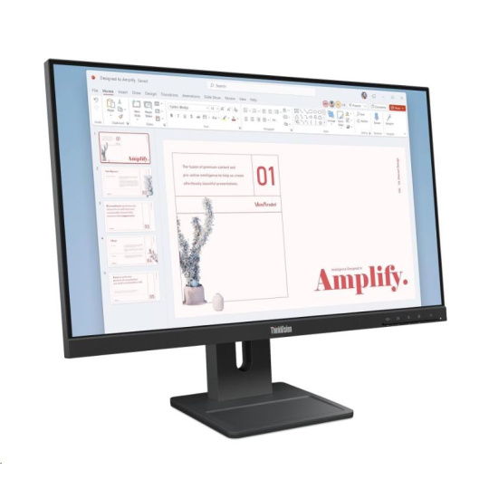 LENOVO LCD ThinkVision E24-40 - 23.8",IPS,mat,16:9,1920x1080,178° / 178°,4/6ms,250cd/m2,1300:1,DP,HDMI,VGA,PIVOT,VESA,3Y