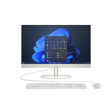 HP AIO ProOne 245 G10 AiO 23.8 NT Ryzen 3 7320U,8GB,512GB,Radeon 610M,WiFi 6 + BT,klávesnice a myš,90W,bílá,HDMI,FDOS