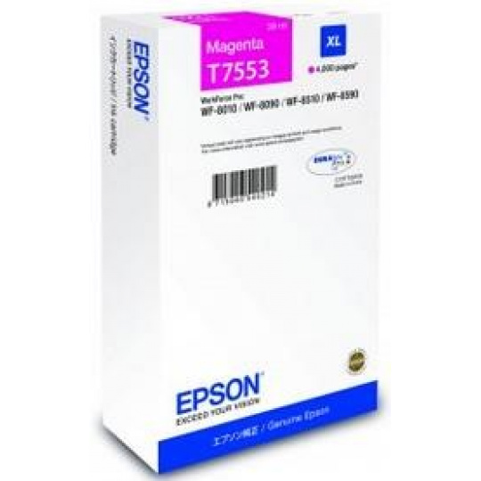 Atramentová kazeta EPSON WF-8xxx Series XL Magenta - 4000str. (39 ml)