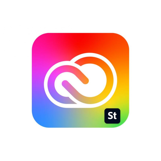 Adobe Creative Cloud for teams All Apps with Adobe Stock MP ML (+CZ) COM NEW 1 User, 12 Months, Level 2, 10-49 Lic