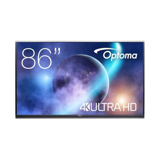Optoma 5862RK+ IFPD 86" -  interaktivní dotykový, 4K UHD, multidotyk 40prstu, Android 11, 8GB RAM/ 64GB ROM