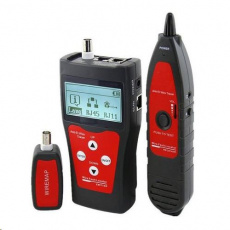 LAN Cable Tester TLCD76 s LCD, koax, Cat3/Cat5E/Cat6, UTP/STP, USB, sonda