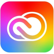 Adobe Creative Cloud for teams All Apps, Multi Platform, English, COM, 1 používateľ, 12 mesiacov, Level 1, 1-9 Lic - nová licence