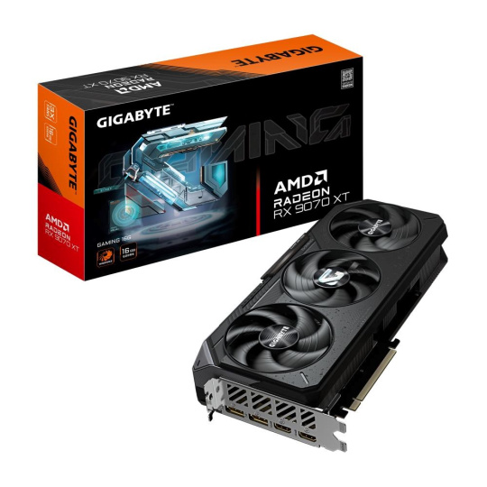 GIGABYTE VGA AMD Radeon RX 9070 XT GAMING 16GB, 16GB GDDR6, 2xDP, 2xHDMI GIGABYTE VGA AMD Radeon RX 9070 XT GAMING 16GB, 16GB GDDR6, 2xDP, 2xHDMI