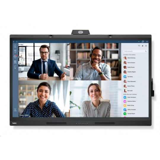 SHARP/NEC LFD 55" MultiSync WD551, 3840x2160, 400cd, 16/7, 1xHDMI, 2xUSB-C, RS232, microphone,camera and room sensors