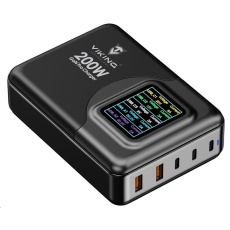 Viking nabíječka USB GaN 200W PD Pro