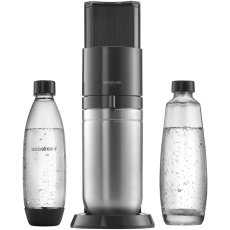 BAZAR - SodaStream DUO výrobník sody, mechanický, plastová láhev, skleněná láhev, bombička s CO2 - Rozbaleno (Komplet)