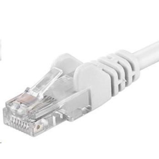 PREMIUMCORD Patch kábel UTP RJ45-RJ45 CAT5e 3m biely