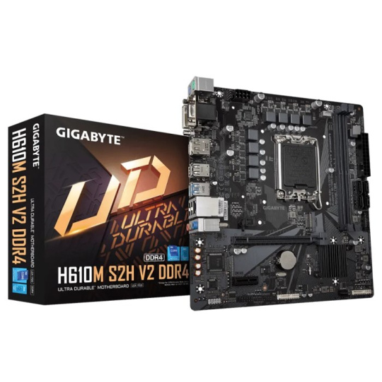 BAZAR - GIGABYTE MB Sc LGA1700 H610M S2H V2 DDR4, Intel H610, 2xDDR4, 1xDP, 1xHDMI, 1xDVI, 1xVGA, mATX - Po opravě (Náhr BAZAR - GIGABYTE MB Sc LGA1700 H610M S2H V2 DDR4, Intel H610, 2xDDR4, 1xDP, 1xHDMI, 1xDVI, 1xVGA, mATX - Po opravě (Náhr