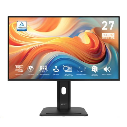 MSI LCD PRO MP275PG E14, 27" 1920x1080, IPS, 100Hz, 4ms, VESA 100x100mm, N/A, Black