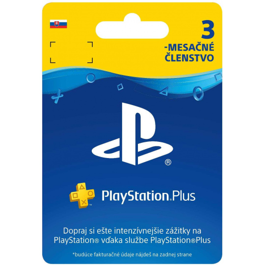 SONY PlayStation Plus Card Hang 90 dní (SK)