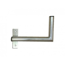 Držák antény na zeď u okna s pásem, levé uchycení, galvanický zinek, délka 25cm, průměr 3,2cm Držák antény na zeď u okna s pásem, levé uchycení, galvanický zinek, délka 25cm, průměr 3,2cm