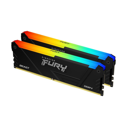 KINGSTON DIMM DDR4 16GB (Kit of 2) 3600MT/s CL17 FURY Beast RGB, XMP