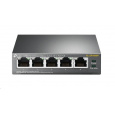 TP-Link switch TL-SF1005P (5x100Mb/s, 4xPoE+, 67W, fanless)