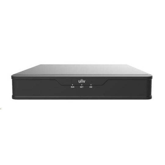 Uniview NVR, 16 kanálov, H.265, 1x HDD, 8Mpix (64Mbps/64Mbps), HDMI, VGA, 4K, ONVIF, 1x USB 2.0, 1x USB 3.0, zvuk