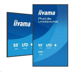 iiyam ProLite LH5564UHS-B1AG, 139cm (55''), 4K, USB, USB-C, RS232, Ethernet, Wi-Fi, Android, kit (RS232), black iiyam ProLite LH5564UHS-B1AG, 139cm (55''), 4K, USB, USB-C, RS232, Ethernet, Wi-Fi, Android, kit (RS232), black